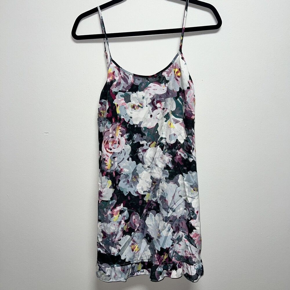 Anthropologie E by Eloise Floral Sleeveless Slip Mini  Dress - Size Small